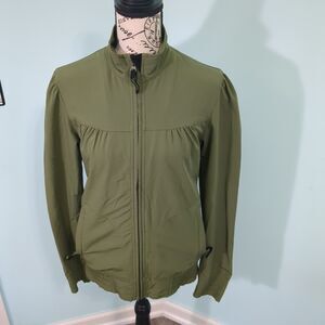 Sombrio Cartel Womens Freeride Jacket Biking Full Zip Nylon green Medium